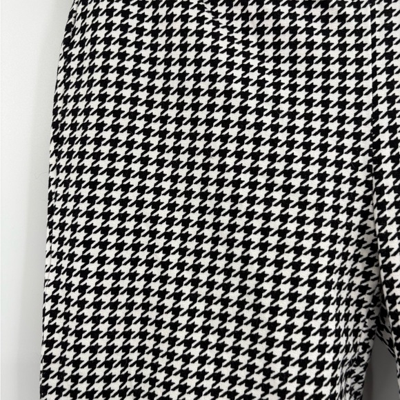 J.Crew Black White Houndstooth Flat cotton Front Skinny Winnie trousers Pants 4 - Picture 4 of 15